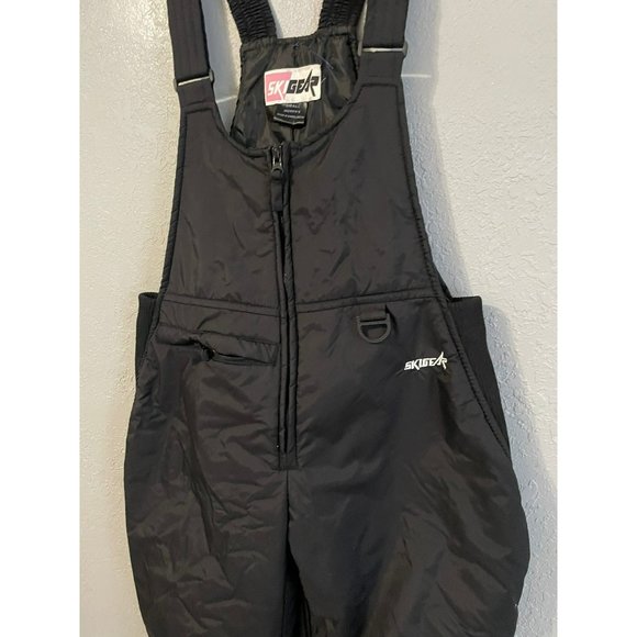 SKIGEAR WOMENS OVERALL SIZE SMALL COLOR BLACK WINTER WATERPROOF PANTS - Picture 2 of 9